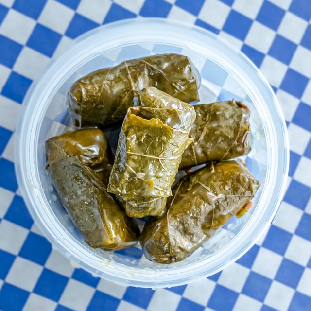 Stuffed Grape Leaves.