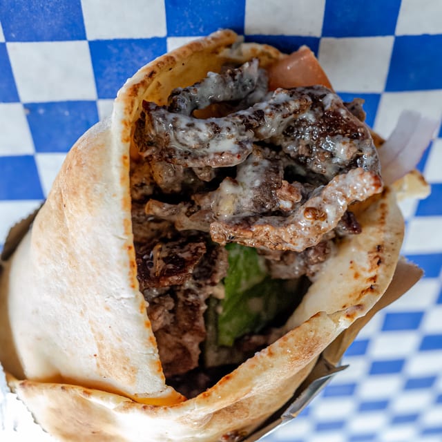 Beef Shawarma Sandwich.