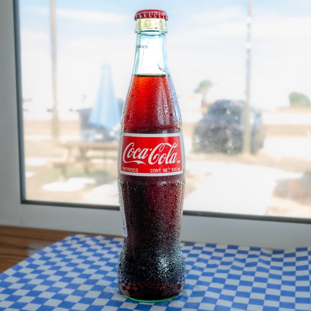 Bottled Coca-Cola.
